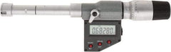 SPI - 0.65" to 0.8", IP65, Carbide Face Chrome Plated Finish, Electronic Inside Micrometer - 0.00005" Resolution, 0.00016" Accuracy, 80" Gage Depth - Apex Tool & Supply
