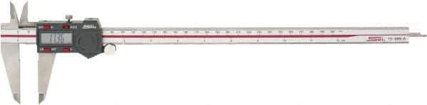 SPI - 0 to 300mm Range, 0.01mm Resolution, Electronic Caliper - Stainless Steel with 60mm Stainless Steel Jaws, 0.0015" Accuracy - Apex Tool & Supply