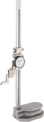 SPI - 12" Stainless Steel Dial Height Gage - 0.001" Graduation, Accurate to 0.0015", Dial Display - Apex Tool & Supply