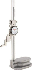 SPI - 8" Stainless Steel Dial Height Gage - 0.001" Graduation, Accurate to 0.001", Dial Display - Apex Tool & Supply
