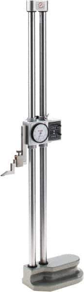 SPI - 24" Stainless Steel Dial Height Gage - 0.001" Graduation, Accurate to 0.002", Dial and Counter Display - Apex Tool & Supply