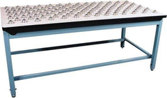 Proline - 72 Wide x 30" Deep x 30" High, Plastic Laminate Workbench - T-Molded Edge, Fixed Legs, Blue - Apex Tool & Supply