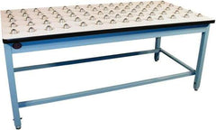 Proline - 72 Wide x 30" Deep x 30" High, Plastic Laminate Workbench - T-Molded Edge, Fixed Legs, Blue - Apex Tool & Supply