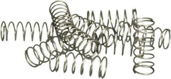 Acorn Engineering - 1/4" OD, 0.02" Wire, 0.65" Free Length, Compression Spring - 2.6 Lb Spring Rating, Stainless Steel - Apex Tool & Supply