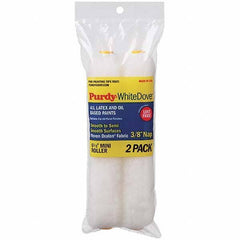 Purdy - 3/8" Nap, 6-1/2" Wide Paint Roller Cover - Smooth to Semi-Smooth Texture, Dralon - Apex Tool & Supply