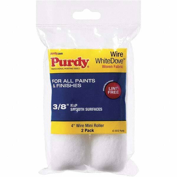 Purdy - 3/8" Nap, 4" Wide Paint Roller Cover - Smooth to Semi-Smooth Texture, Dralon - Apex Tool & Supply