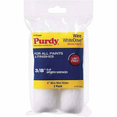 Purdy - 3/8" Nap, 4" Wide Paint Roller Cover - Smooth to Semi-Smooth Texture, Dralon - Apex Tool & Supply