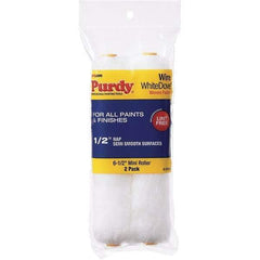 Purdy - 1/2" Nap, 6-1/2" Wide Paint Roller Cover - Smooth to Semi-Smooth Texture, Dralon - Apex Tool & Supply