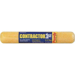 Purdy - 3/4" Nap, 18" Wide Paint Roller Cover - Smooth to Semi-Smooth Texture, Polyester - Apex Tool & Supply