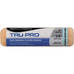 Bestt-Liebco - 3/8" Nap, 9" Wide Paint Roller Cover - Smooth Texture, Nylon & Polyester - Apex Tool & Supply