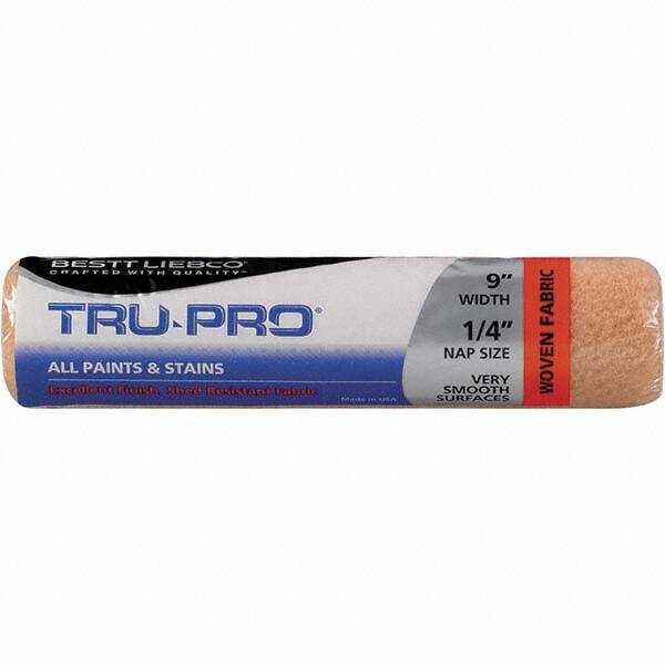 Bestt-Liebco - 1/4" Nap, 9" Wide Paint Roller Cover - Very Smooth Texture, Woven - Apex Tool & Supply
