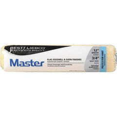 Bestt-Liebco - 3/4" Nap, 12" Wide Paint Roller Cover - Smooth Texture, Polyester - Apex Tool & Supply