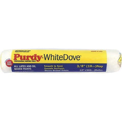 Purdy - 3/8" Nap, 12" Wide Paint Roller Cover - Smooth to Semi-Smooth Texture, Woven Dralon Fabric - Apex Tool & Supply