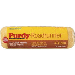 Purdy - 3/4" Nap, 9" Wide Paint Roller Cover - Semi-Smooth to Extra-Rough Texture, 50/50 Polyester & Wool Blend - Apex Tool & Supply