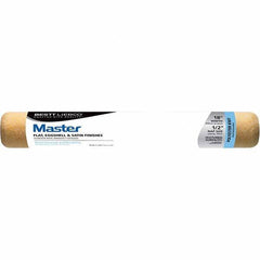 Bestt-Liebco - 1/2" Nap, 18" Wide Paint Roller Cover - Smooth Texture, Polyester - Apex Tool & Supply
