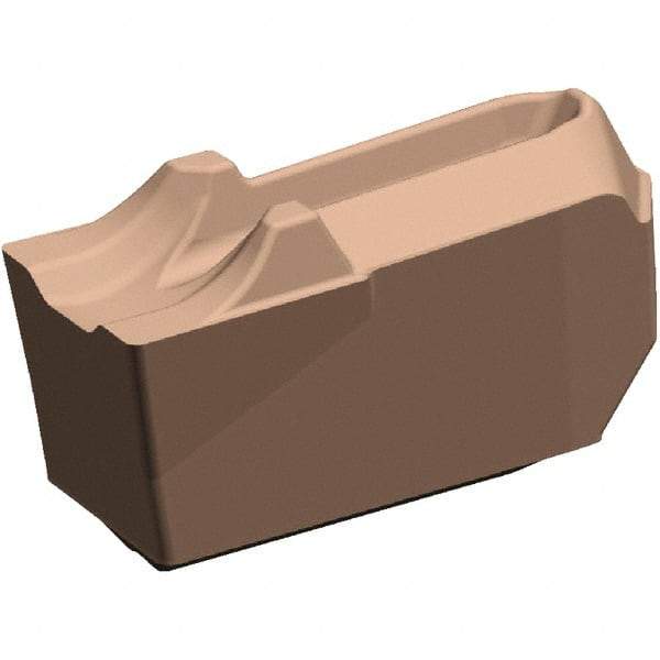 Kennametal - EC-U3 CR KCU25 Grade, 0.118" Cutting Width, Carbide Cutoff Insert - 0° Neutral Lead Angle, 0.008" Cnr Rad, AlTiN Coated, Single End - Apex Tool & Supply