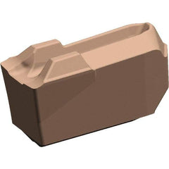 Kennametal - EC-U1B CL KCU25 Grade, 0.055" Cutting Width, Carbide Cutoff Insert - 0° Neutral Lead Angle, 0.006" Cnr Rad, TiOCN Coated, Single End - Apex Tool & Supply