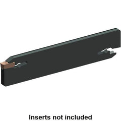 Kennametal - 1-25/32" Blade Height, 0.236" Blade Width, 10.236" OAL, Neutral Cut, Double End Indexable Cut-Off Blade - EVBS Blade, Beyond Evolution Series - Apex Tool & Supply