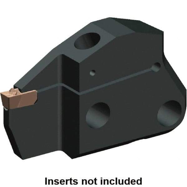 Kennametal - 5" Groove Width, 12mm Max Depth of Cut, Left Hand Cut, EVM Indexable Grooving Blade - 5 to 5.99mm Insert Width, 5 Seat Size, A2, A3, A4 Insert Style, Series Beyond Evolution - Apex Tool & Supply