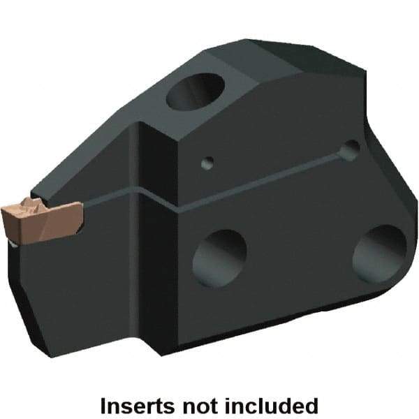Kennametal - System Size 50, Left Hand Cut, 1.024" Max Depth of Cut, 0.197" Max Width of Cut, Modular Cutoff Cutting Unit Head - A2, A3, A4 Insert Style, 2.431" Head Length, 0.371" Center to Cutting Edge, Series Beyond Evolution - Apex Tool & Supply