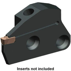 Kennametal - 5" Groove Width, 12mm Max Depth of Cut, Right Hand Cut, EVM Indexable Grooving Blade - 5 to 5.99mm Insert Width, 5 Seat Size, A2, A3, A4 Insert Style, Series Beyond Evolution - Apex Tool & Supply