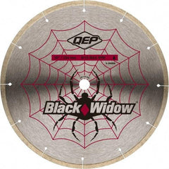 QEP - 10" Diam, 5/8" Arbor Hole Diam, Wet & Dry Cut Saw Blade - Diamond-Tipped, Smooth Action, Standard Round Arbor - Apex Tool & Supply