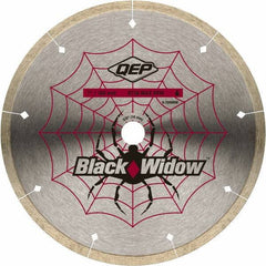 QEP - 7" Diam, 5/8" Arbor Hole Diam, Wet & Dry Cut Saw Blade - Diamond-Tipped, Smooth Action, Standard Round Arbor - Apex Tool & Supply