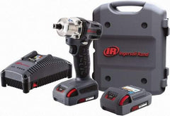 Ingersoll-Rand - 1/2" Drive 20 Volt Pistol Grip Cordless Impact Wrench & Ratchet - 1,900 RPM, 2,800 BPM, 160 Ft/Lb Torque, 2 Lithium-Ion Batteries Included - Apex Tool & Supply