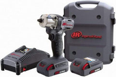 Ingersoll-Rand - 1/2" Drive 20 Volt Pistol Grip Cordless Impact Wrench & Ratchet - 1,700 RPM, 2,900 BPM, 160 Ft/Lb Torque, 2 Lithium-Ion Batteries Included - Apex Tool & Supply