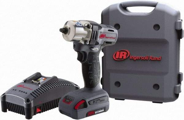 Ingersoll-Rand - 1/2" Drive 20 Volt Pistol Grip Cordless Impact Wrench & Ratchet - 1,700 RPM, 2,800 BPM, 160 Ft/Lb Torque, 1 Lithium-Ion Battery Included - Apex Tool & Supply