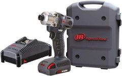 Ingersoll-Rand - 1/4" Drive 20 Volt Pistol Grip Cordless Impact Wrench & Ratchet - 1,900 RPM, 2,800 BPM, 160 Ft/Lb Torque, 1 Lithium-Ion Battery Included - Apex Tool & Supply