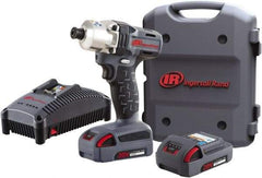 Ingersoll-Rand - 1/4" Drive 20 Volt Pistol Grip Cordless Impact Wrench & Ratchet - 1,900 RPM, 2,800 BPM, 160 Ft/Lb Torque, 2 Lithium-Ion Batteries Included - Apex Tool & Supply