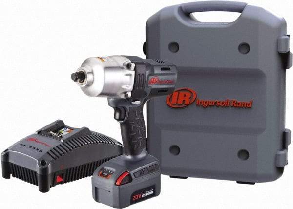 Ingersoll-Rand - 1/2" Drive 20 Volt Pistol Grip Cordless Impact Wrench & Ratchet - 1,900 RPM, 2,300 BPM, 780 Ft/Lb Torque, 1 Lithium-Ion Battery Included - Apex Tool & Supply