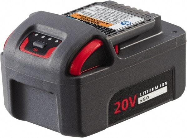 Ingersoll-Rand - 20 Volt Lithium-Ion Power Tool Battery - 5 Ahr Capacity, 170 min Charge Time, Series IQV - Apex Tool & Supply