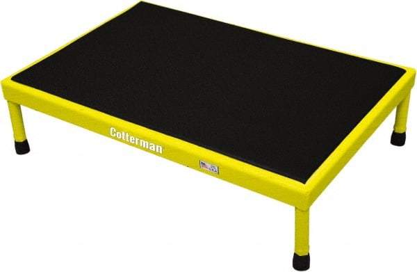 Cotterman - 6" 1 Step Platform - Work Platform, 800 Lb Capacity, 25" Base Width x 49" Base Depth - Apex Tool & Supply