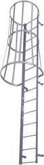 Cotterman - 286" 26 Step Fixed Ladder - Dock Ladder, 300 Lb Capacity, 39" Base Width x 40" Base Depth - Apex Tool & Supply
