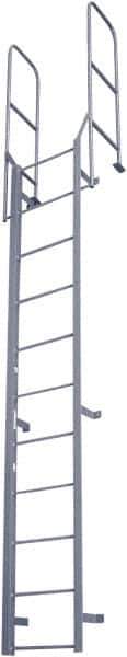 Cotterman - 164" 11 Step Fixed Ladder - Dock Ladder, 300 Lb Capacity, 27" Base Width x 18" Base Depth - Apex Tool & Supply
