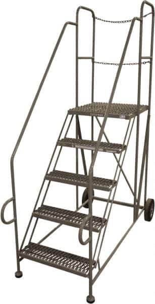 Cotterman - 69" 5 Step Platform - Work Platform, 800 Lb Capacity, 33" Base Width x 86" Base Depth - Apex Tool & Supply