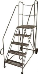 Cotterman - 69" 5 Step Platform - Work Platform, 800 Lb Capacity, 33" Base Width x 86" Base Depth - Apex Tool & Supply