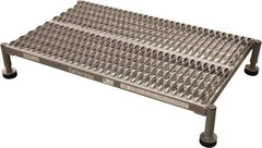 Cotterman - 9" 1 Step Platform - Work Platform, 800 Lb Capacity, 26" Base Width x 6" Base Depth, Grip Strut - Apex Tool & Supply