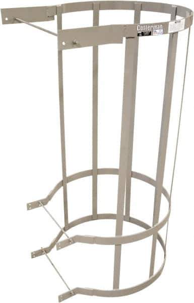 Cotterman - Ladder Modular Bolt-On Cage - Gray, Use with Uncaged Fixed Ladder - Apex Tool & Supply