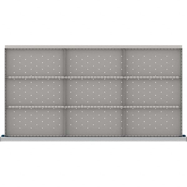LISTA - 9-Compartment Drawer Divider Layout for 3.15" High Drawers - Apex Tool & Supply