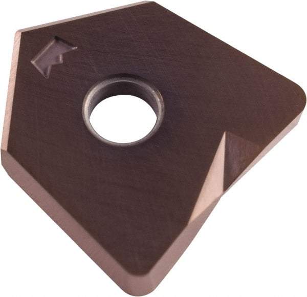 Millstar - BD-R25 Grade CM10 Carbide Milling Insert - HSN Finish, 0.16" Thick, 25mm Inscribed Circle, 2mm Corner Radius - Apex Tool & Supply