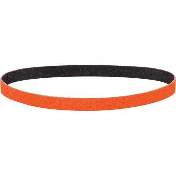 Dynabrade - 1-1/2" Wide x 30" OAL, 40 Grit, Ceramic Abrasive Belt - Ceramic, Coated, Y Weighted Cloth Backing, Wet/Dry - Apex Tool & Supply