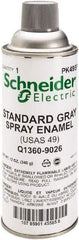 Square D - Gray, Flat, Enamel Spray Paint - Apex Tool & Supply
