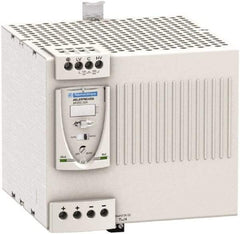 Schneider Electric - 480 Watt, 20 Amp, 100 to 120 VAC, 200 to 240 VAC Input, 24 VDC Output, DIN Rail Power Supply - Screw Connection, 165mm Wide x 155mm Deep x 143mm High, 88-100% Efficiency, Green LED Output, Red LED Output - Apex Tool & Supply