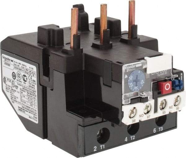Schneider Electric - 30 to 40 Amp, 690 VAC, Thermal IEC Overload Relay - Trip Class 20, For Use with LC1D80 and LC1D95 - Apex Tool & Supply