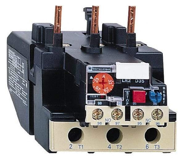 Schneider Electric - 63 to 80 Amp, 690 VAC, Thermal IEC Overload Relay - Trip Class 20, For Use with LC1D80 and LC1D95 - Apex Tool & Supply