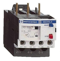 Schneider Electric - 0.63 to 1 Amp, 690 VAC, Thermal IEC Overload Relay - Trip Class 10A, For Use with LC1D09 and LC1D38 - Apex Tool & Supply