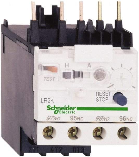 Schneider Electric - 12 to 16 Amp, 250 VDC, 690 Volt and 690 VAC, Thermal IEC Overload Relay - Trip Class 10A, For Use with LC1K, LC7K, LP1K and LP4K - Apex Tool & Supply